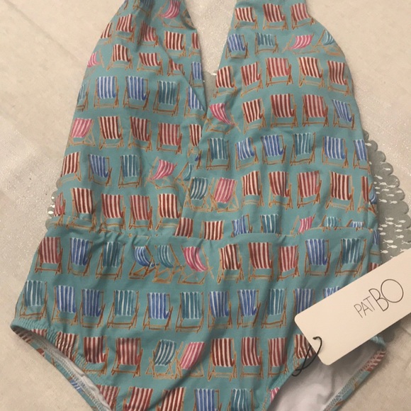 ANTHROPOLOGIE PATBO BEACH CHAIRS SWIMSUIT NWT ππ - Picture 3 of 8